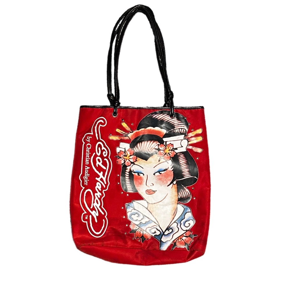 Insane Vintage Ed Hardy Tote/Book Bag
